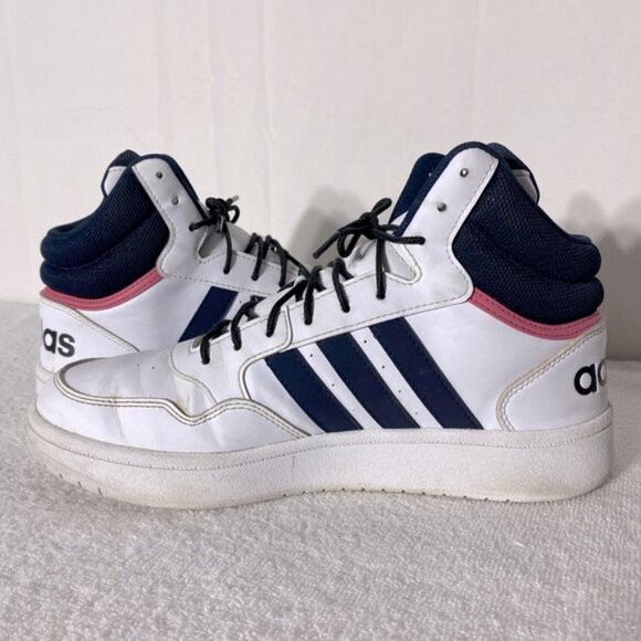 Adidas Hoops 3.0 Mid Classic High Top Lace Up Sneakers Athletic Shoes 8.5 - Picture 9 of 11